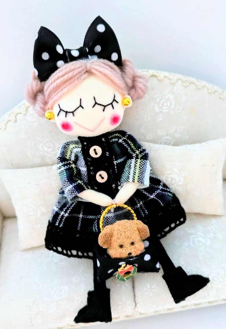 ハンドメイド❋振り袖 和装 ドールチャーム❋日本人形 ❋成人式❋バッグチャーム