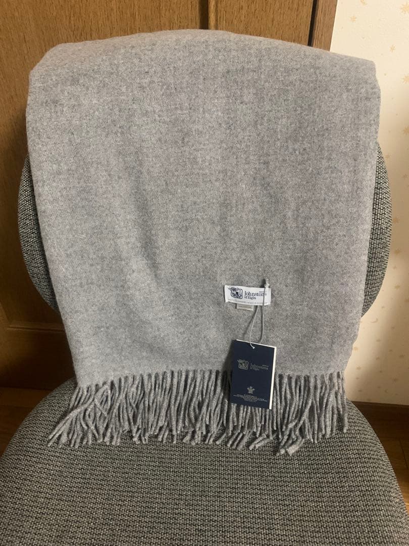 m*︎様 Johnstons of Elgin カシミヤ ストール グレー