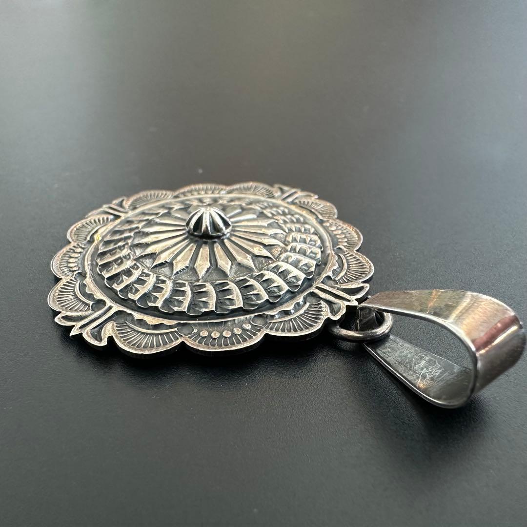 Navajo Sunshine Reeves スタンプワーク ペンダントトップ