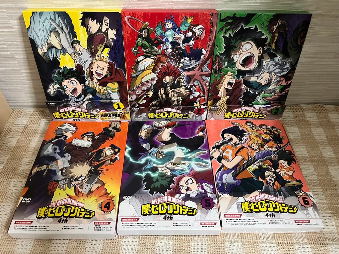 僕のヒーローアカデミア 4th 初回全6巻セット DVD