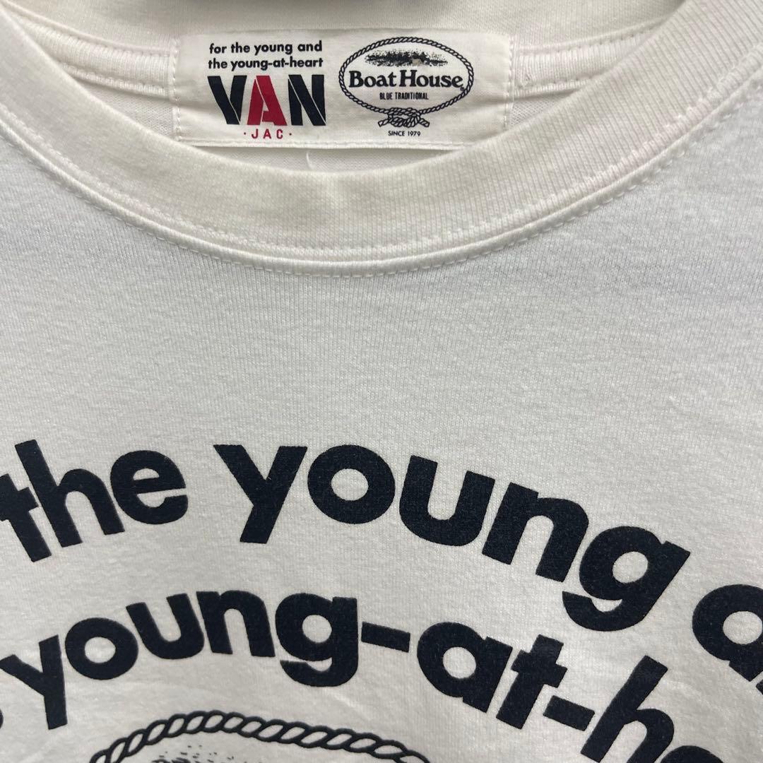 VAN JACKET × Boat House コラボ Tシャツ 白 日本製