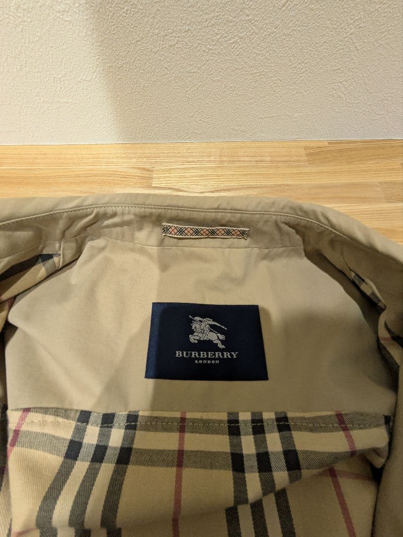 BURBERRY LONDON ベージュ トレンチコート チェック柄