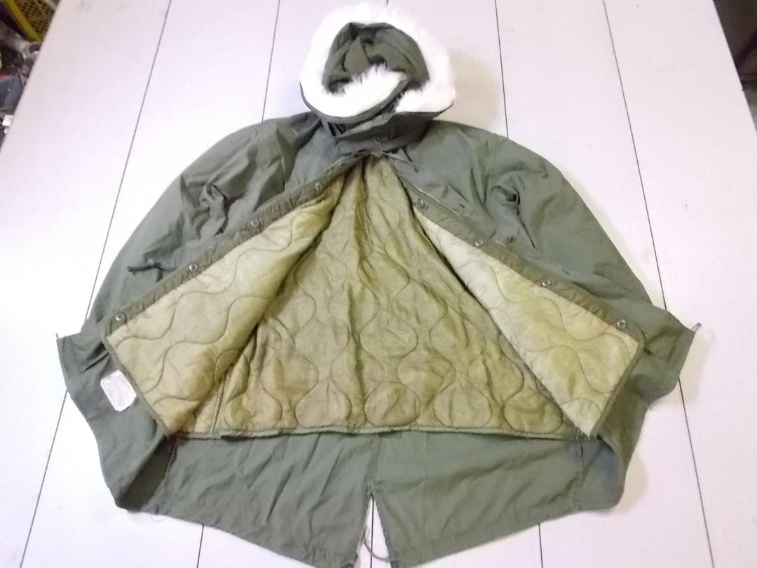 米軍実物 Ｍ65 フィッシュテールパーカー フルセット LARGE