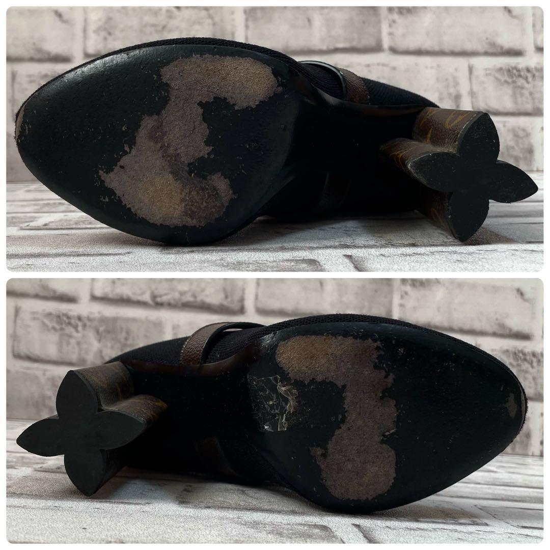 極美品✨ルイヴィトン　シルエットライン　アンクルブーツ　モノグラム　23.5cm