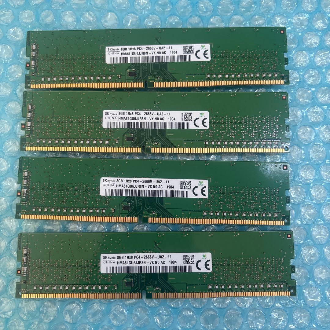 ②Sk hynix DDR4-2666 8GB×4 32GB デスクトップ用