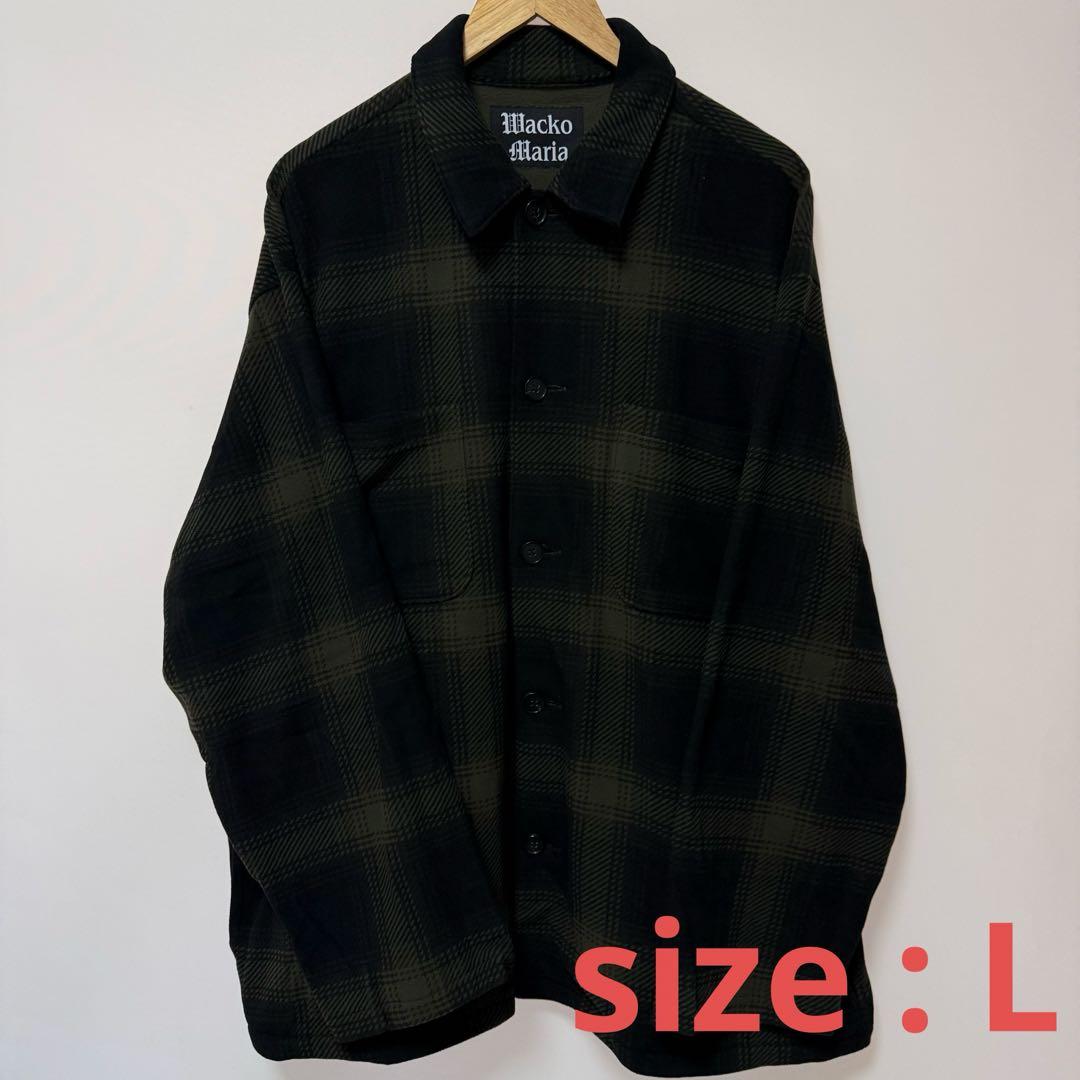 ジャケット・アウター WACKO MARIA CHECK FLEECE SHIRT JACKET