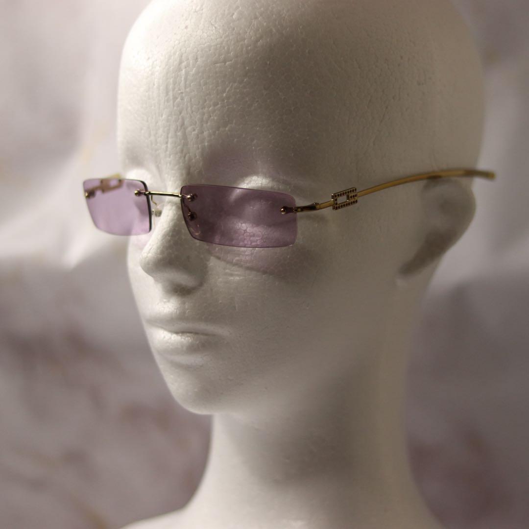 みかぁんさん専用 GUCCI リムレス y2k ラインストーン モード ケース付