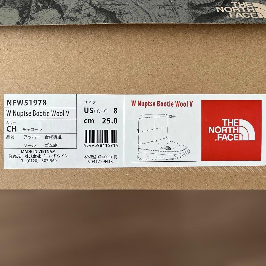 THE NORTH FACE ヌプシブーティウール チャコール 25.0