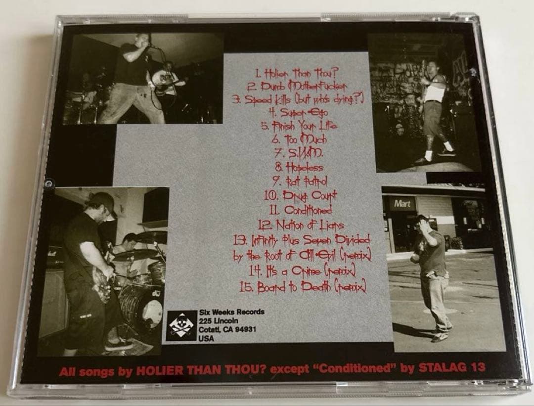 HOLIER THAN THOU?/HATING OF THE GUTS希少CD