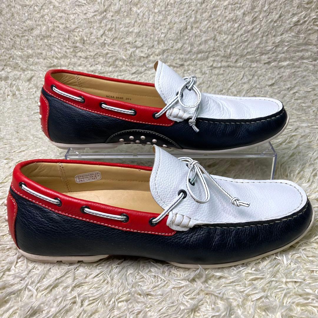 『美品』REGAL 954R リーガル　デッキシューズ　トリコロール　レザー