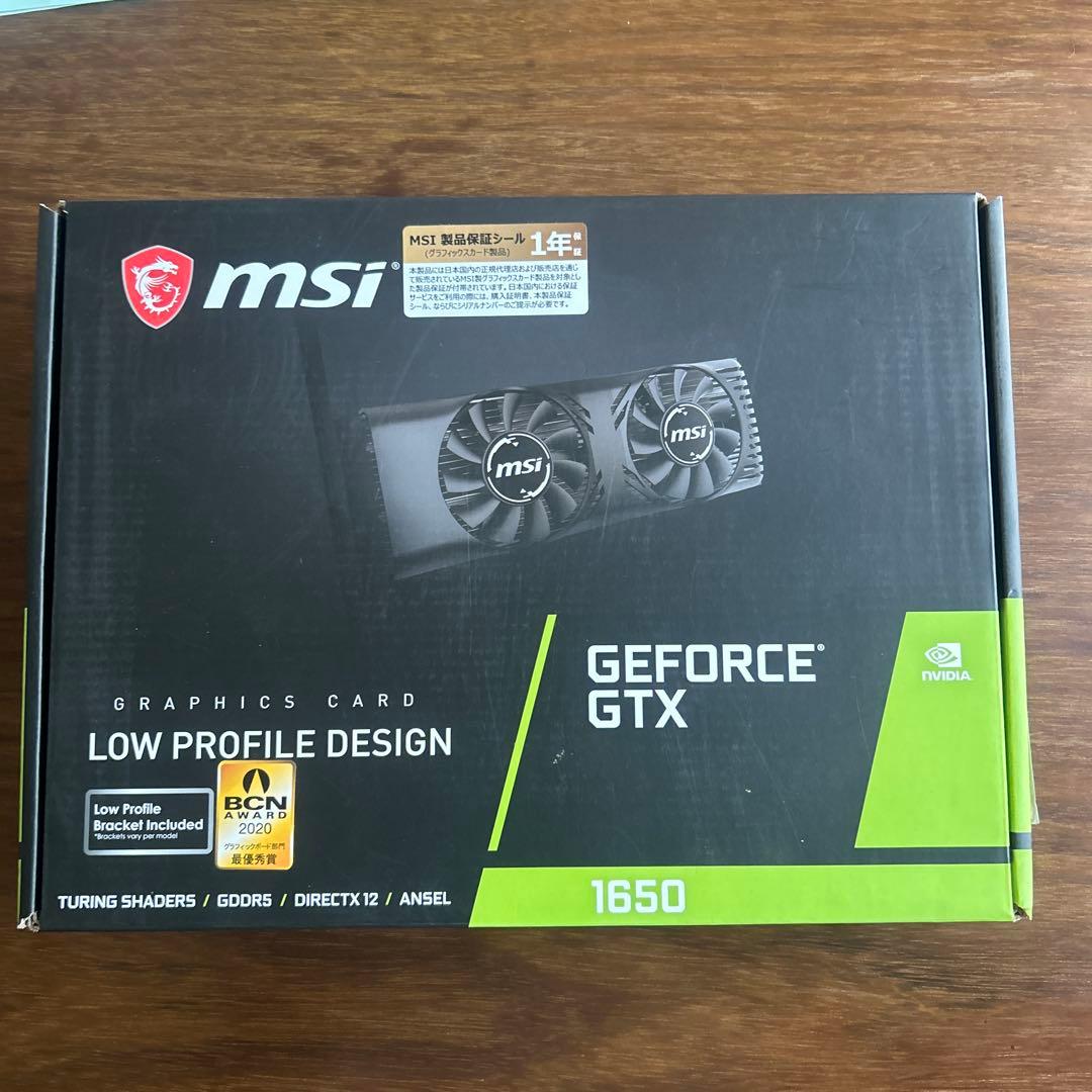 MSI GeForce GTX 1650 グラフィックボードLP