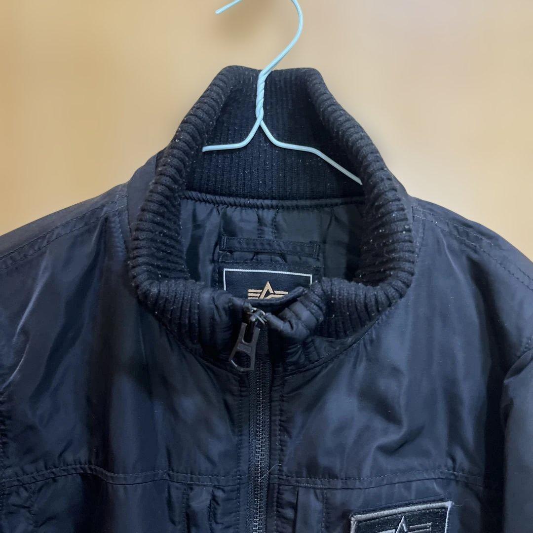 ALPHA INDUSTRIES ブラック フライトジャケット M