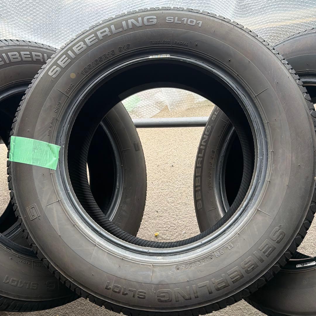 195/65R15 91S セイバーリング SL101 2024年製　中古夏4本