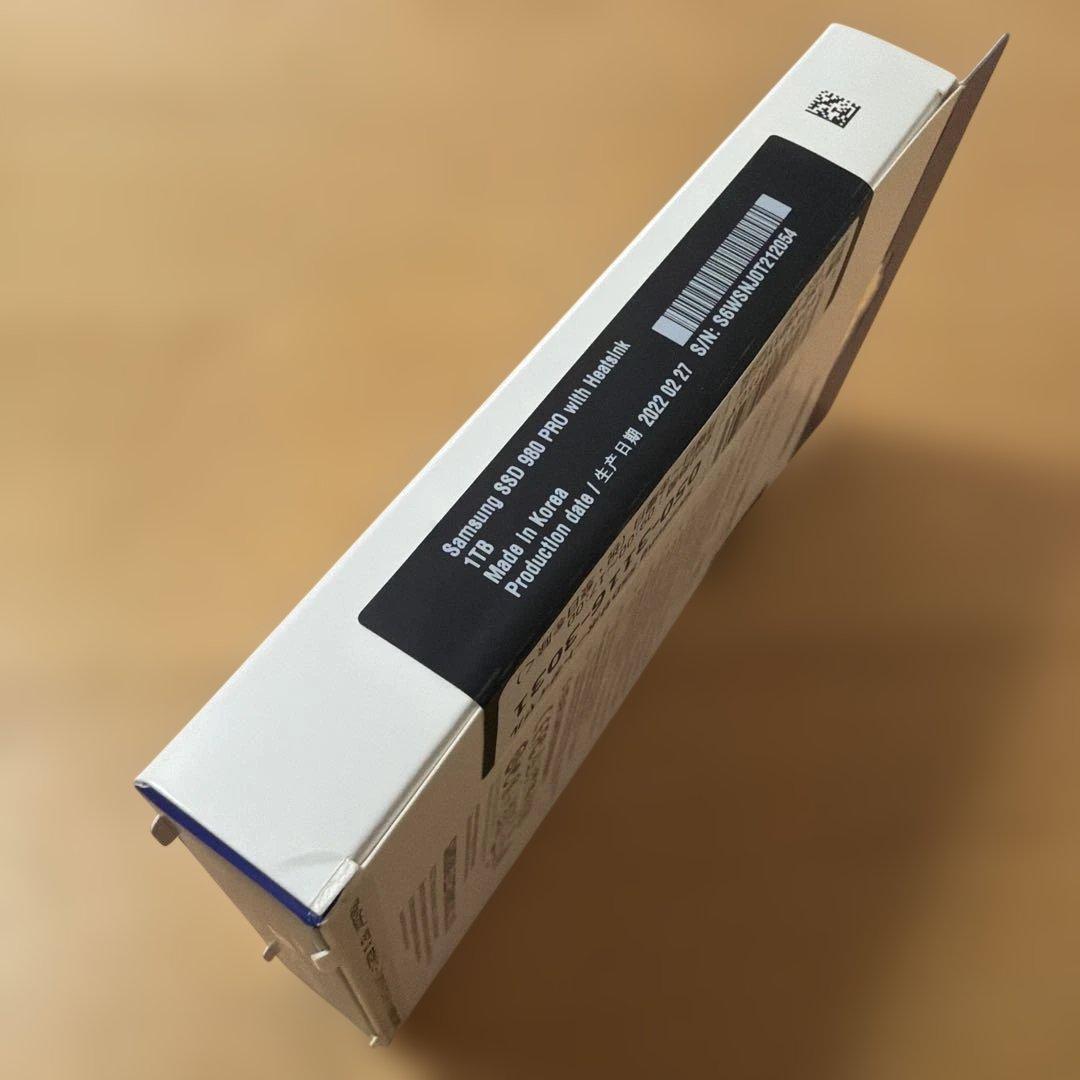 【新品未開封品】Samsung 980 PRO 1TB SSD ヒートシンク付