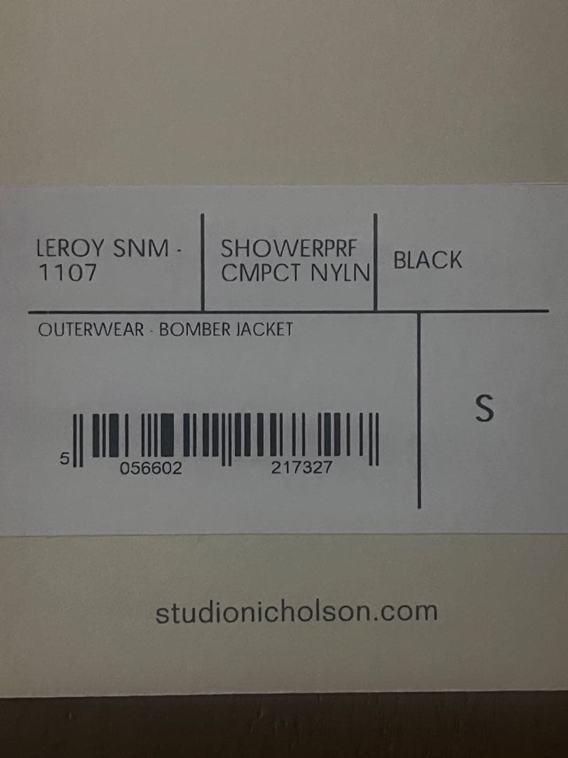 ジャケット・アウター STUDIO NICHOLSON / LEROY -BOMBER JACKET-