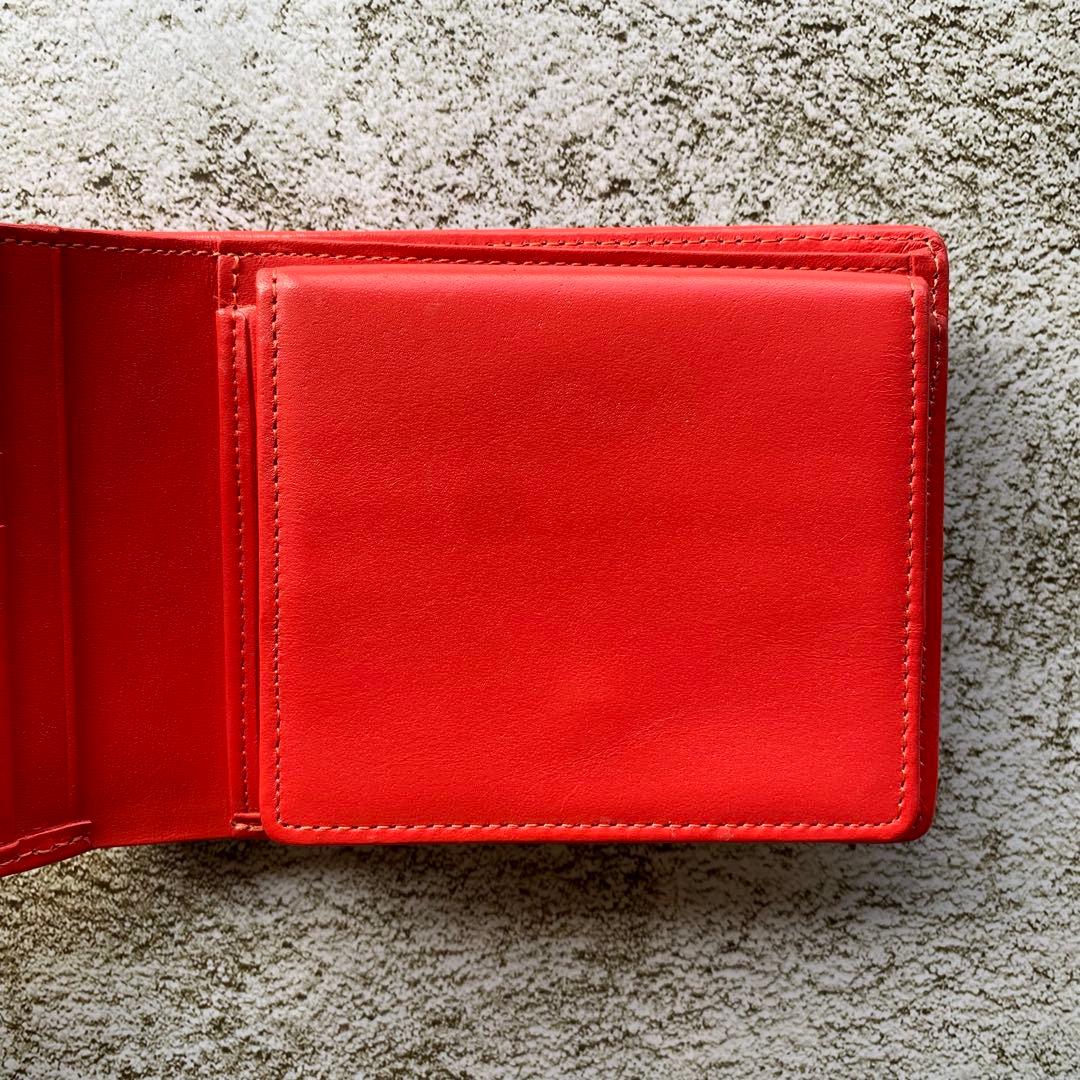 alain mikli アランミクリ ゴールド レッド 財布 ウォレット レザー