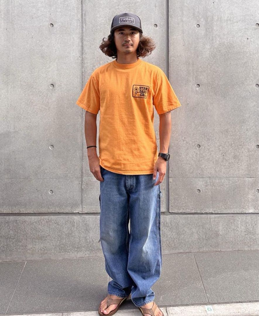 SD Heavyweight Poppy Logo Orange XL 着用少