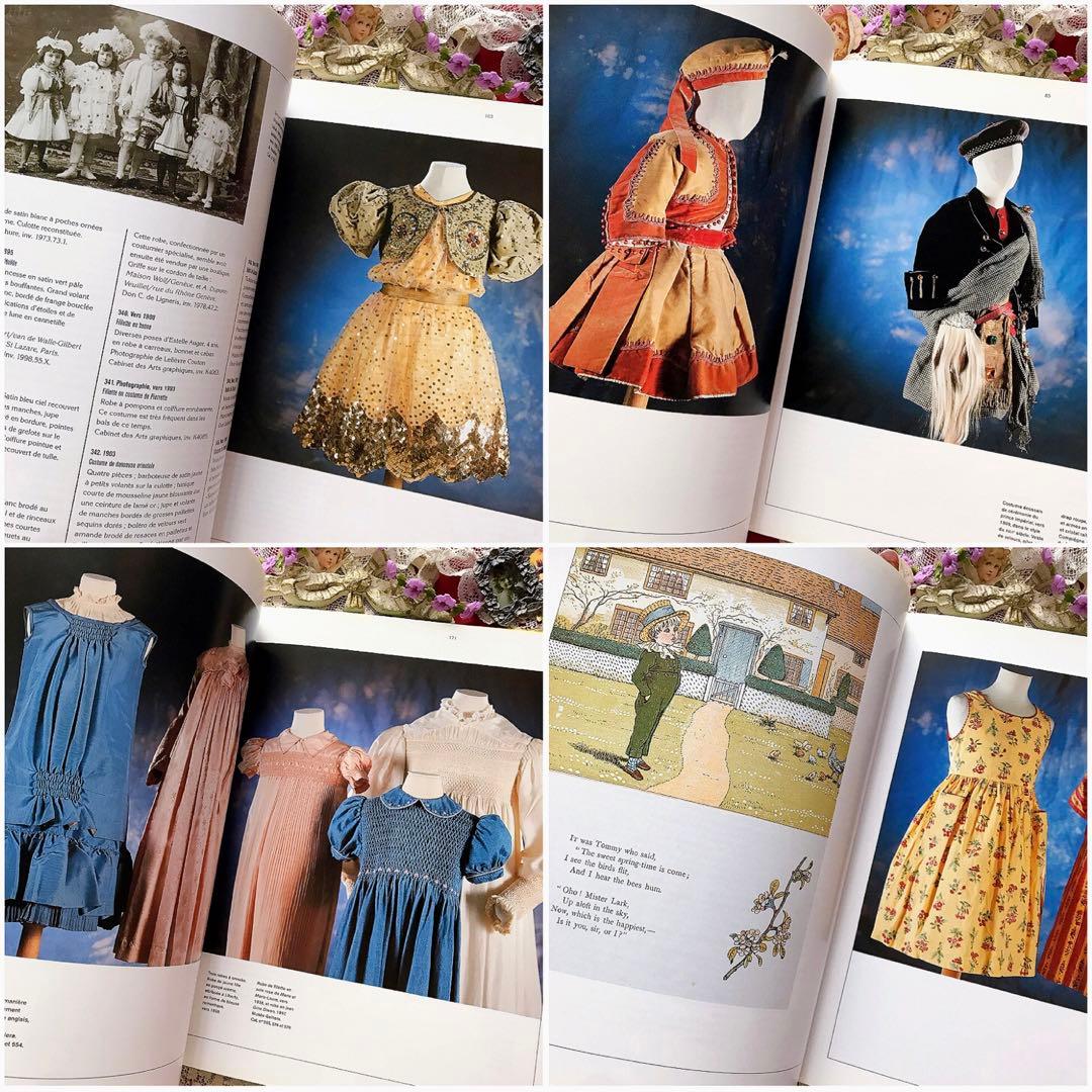 アンティーク子供服の洋書 ヴィクトリアン少女♡ファッションプレート ビスクドール
