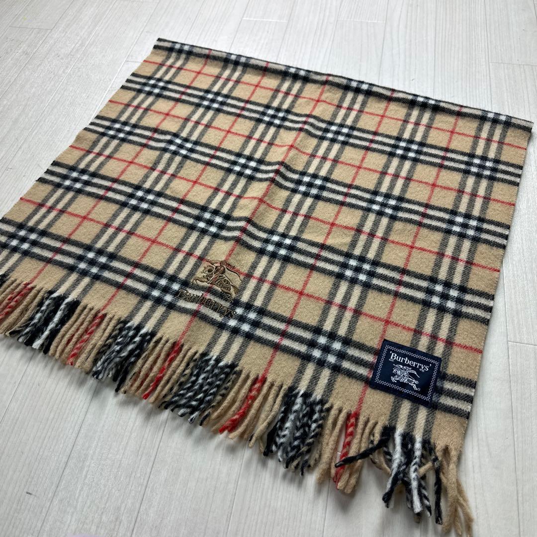 【専用】BURBERRY バーバリーウール100%大判ストール膝掛けノバチェック