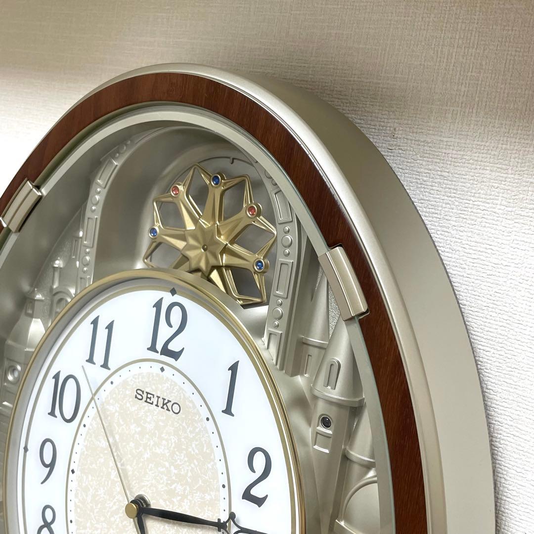 美品 SEIKO セイコー 電波掛時計 からくり時計
