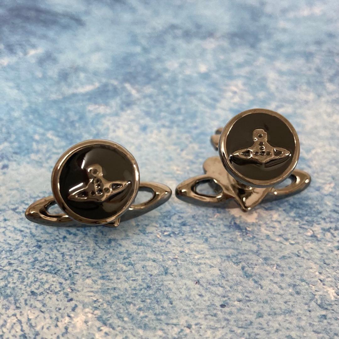 Vivienne Westwood✨ディアマンテカフスボタン　ガンメタ×ブラック