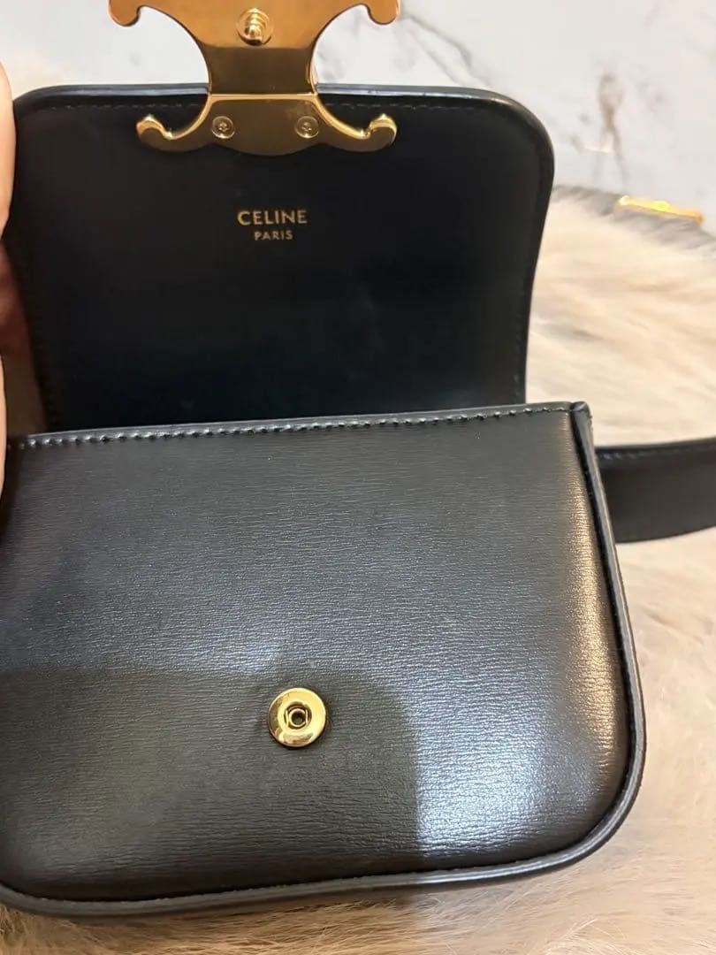 本日限定割引レアCELINE 新品同様トリオンフポーチ付きベルト