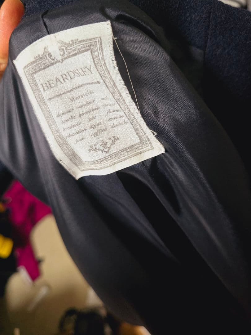 み*ま様 BEARDSLEY ネイビー ロングコート