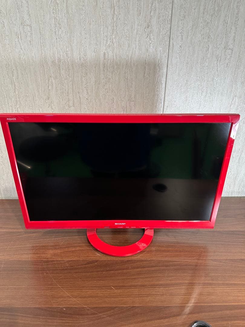 美品　稀少　赤　液晶テレビ AQUOS LC-24K30 B-CASカード付