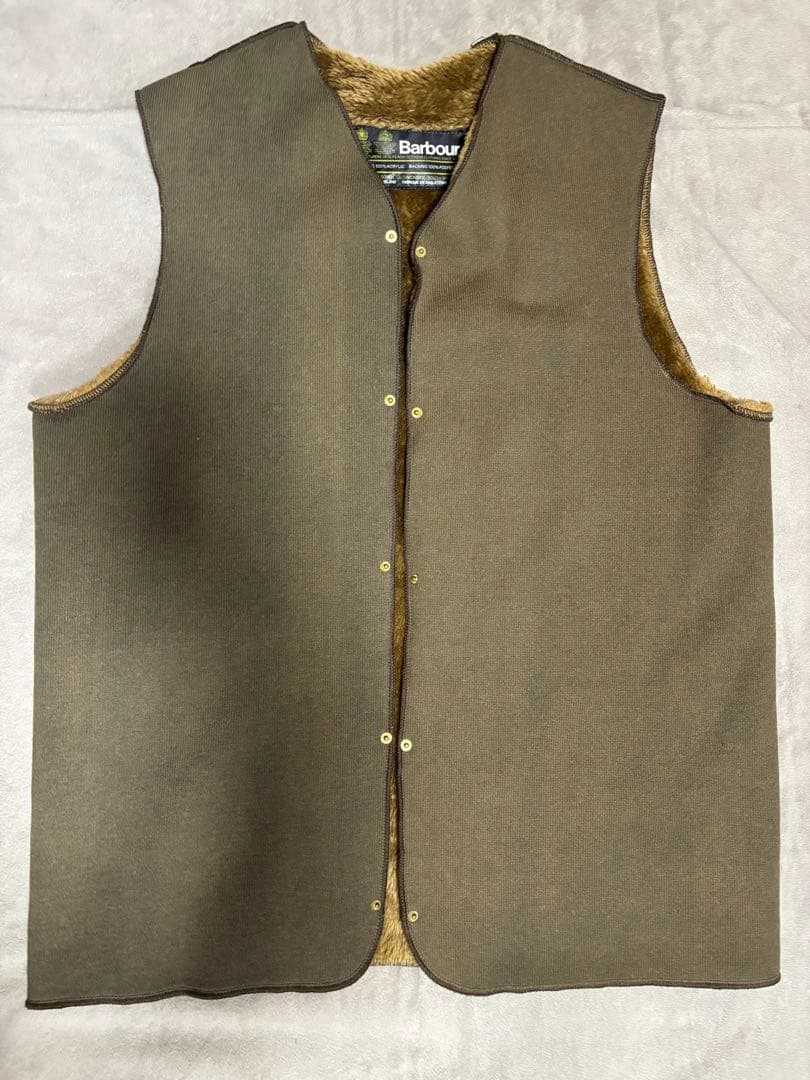 80s Barbour バブアー ボアライナー ベストc42 J