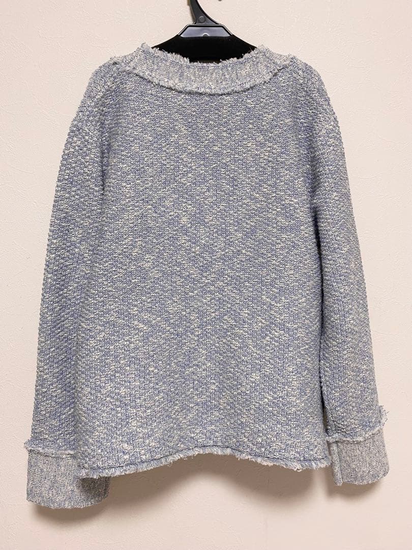 CADUNE フリンジニットカーデ
