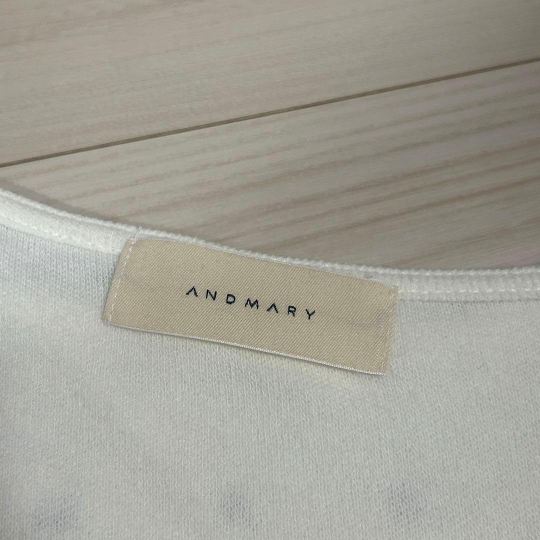 【即購入可】andmary Nanaribbon oneshouldertops