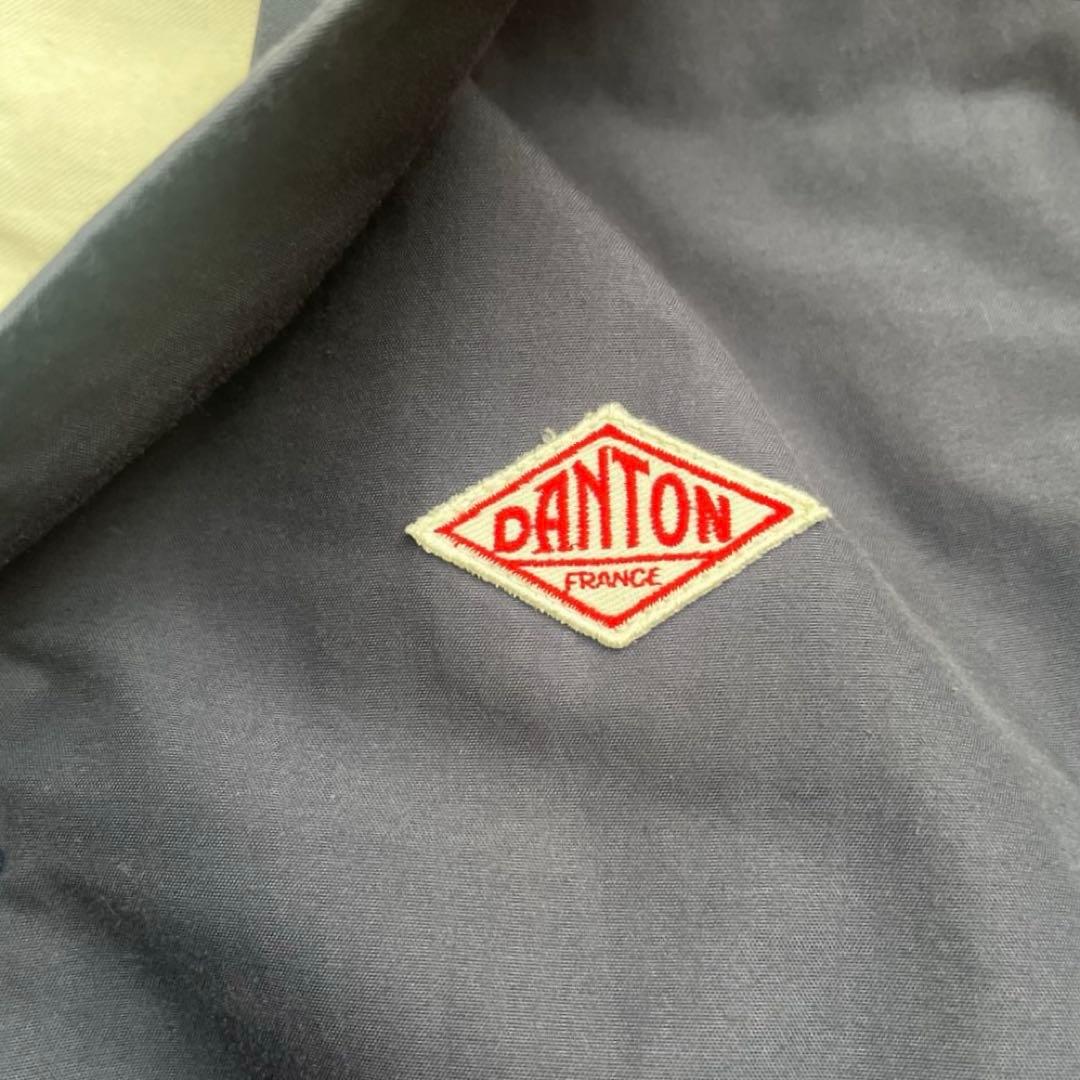 DANTON ステンカラーコート　34 ネイビー　ダントン　コットン