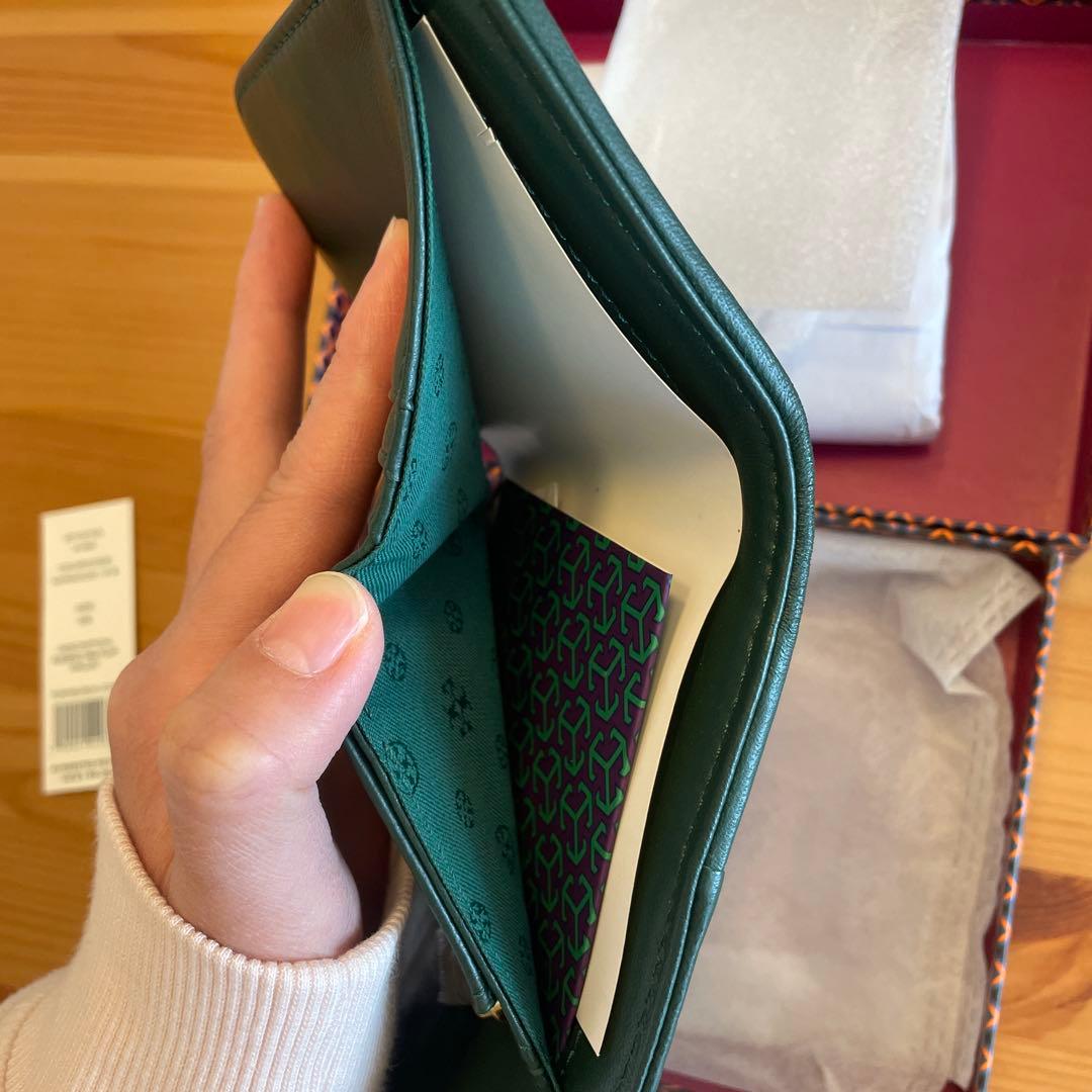 TORY BURCH 二つ折り財布 グリーン