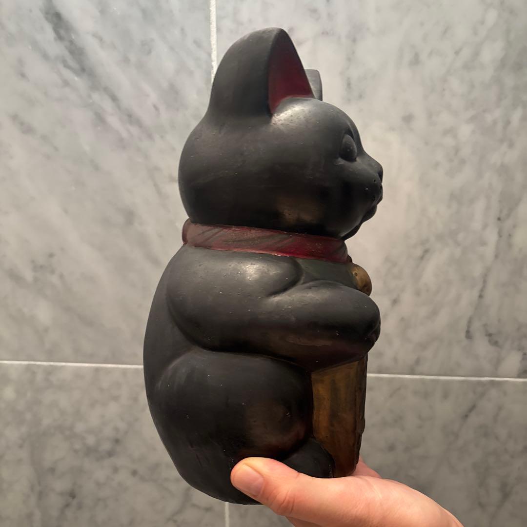 アンティーク大正時代とてつもない雰囲気の幸運・良き人を招く特大招き猫