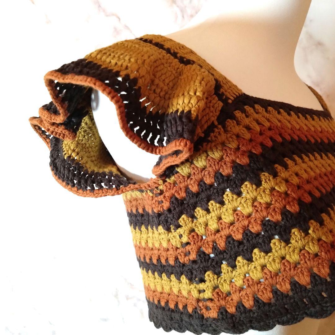 新品タグ付★leinwande Holiday Crochet Crop Top