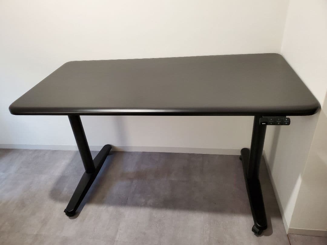 COFO Desk Premium　昇降デスク 足・天板黒 140×70