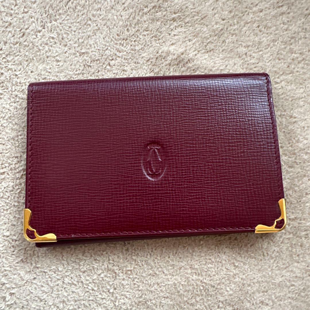 Cartier　カルティエ　名刺入れ　カードケース ボルドー