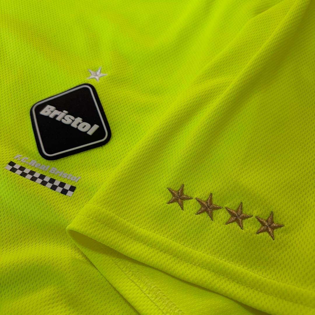 【極美品】F.C.Real Bristol 半袖　Tシャツ L ネオンイエロー