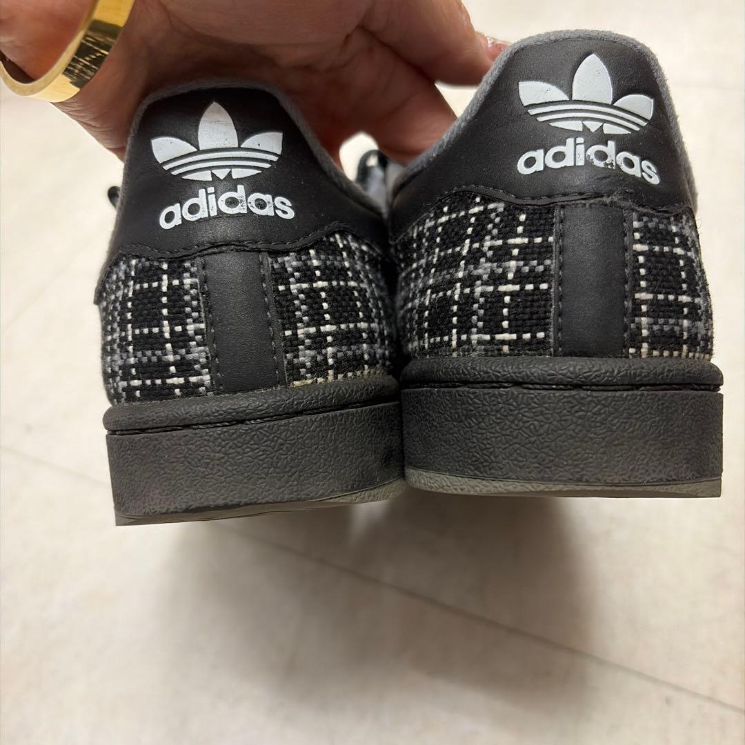 adidas Superstar チェック柄スニーカー 比較的きれいです