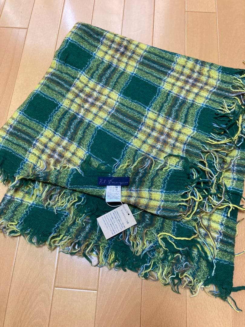 アッシュペーフランス フィルダレニエ mincecheck ストール 新品未使用
