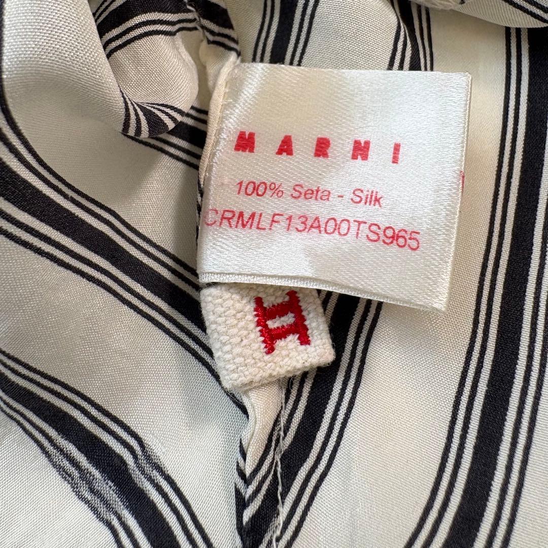 MARNI シルク100% ストライプ キャミソール 定価8万円 Ⅱ イタリア製