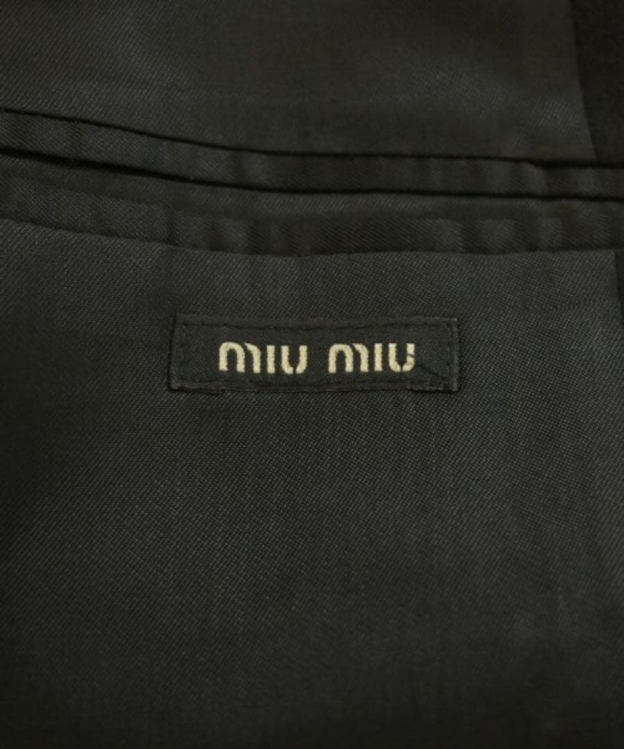 MIU MIU ミュウミュウ　シルクパイピングウールテーラードジャケット