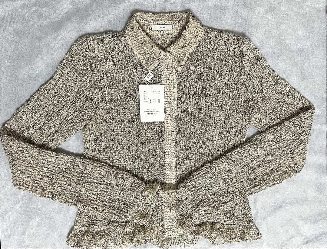 CLANE MIX MESH GATHER SHIRT 1【タグ・付属品同梱】