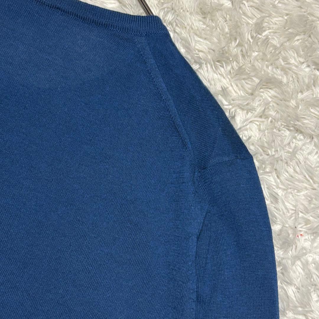 タグ付 未使用級 JOHNSMEDLEY 長袖 カーディガンS インディゴ