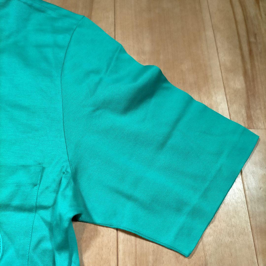 エルメス エクスリブリス刺繍 半袖 ポロシャツ 48 実寸小さめ