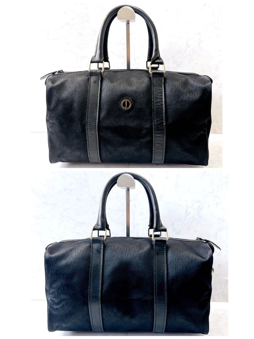 ダンヒル ボストンバッグ ナイロン レザー ブラック A4 dunhill