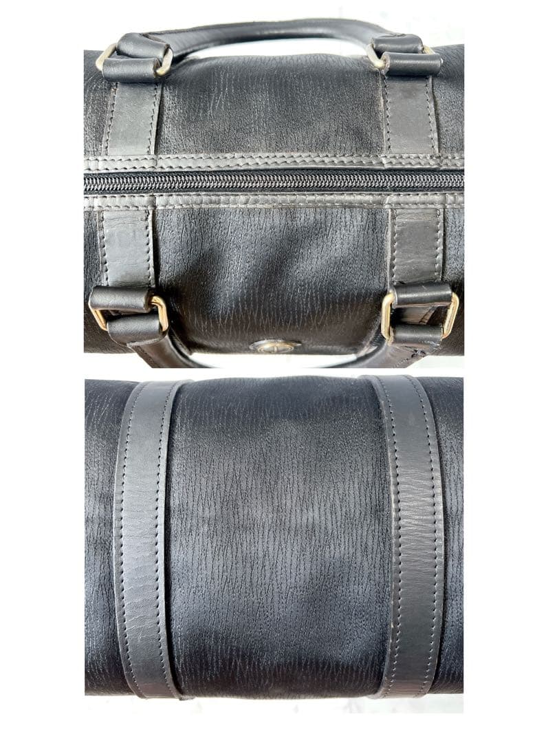 ダンヒル ボストンバッグ ナイロン レザー ブラック A4 dunhill