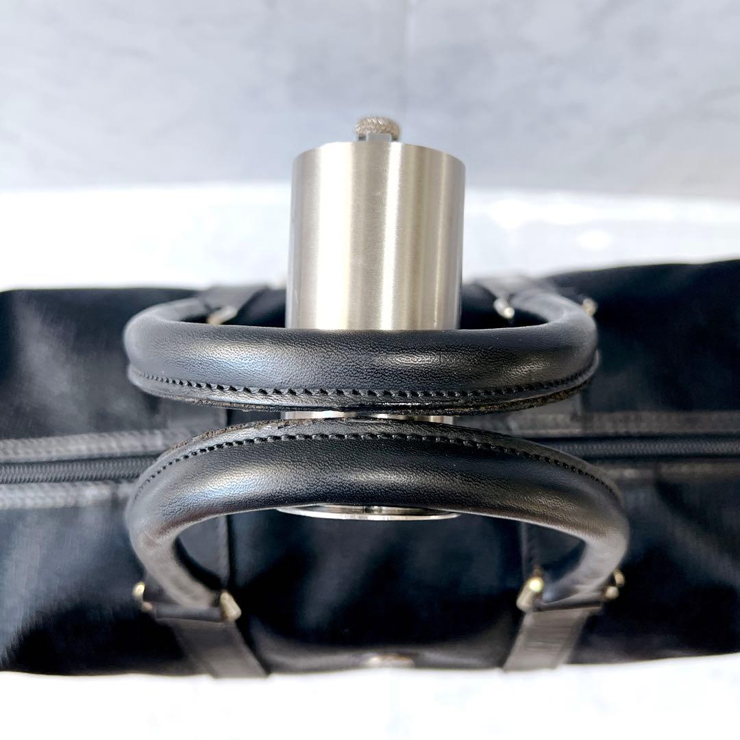 ダンヒル ボストンバッグ ナイロン レザー ブラック A4 dunhill