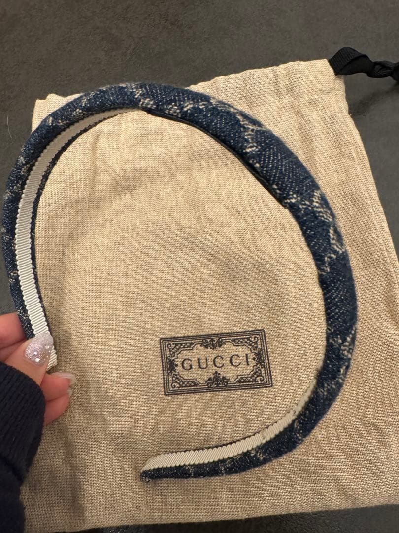 GUCCI カチューシャ　デニム