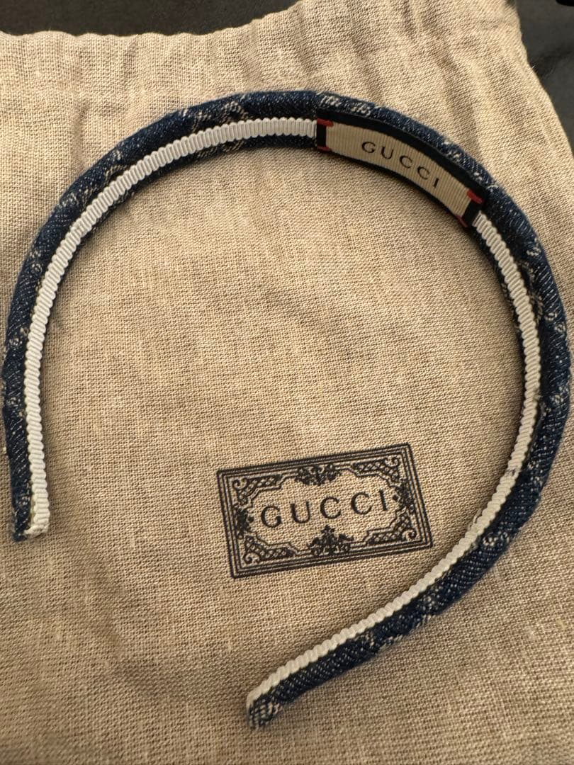 GUCCI カチューシャ　デニム